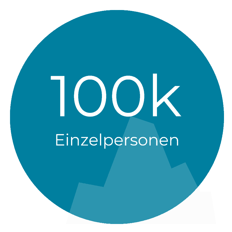 100 K Einzelpersonen Kreis